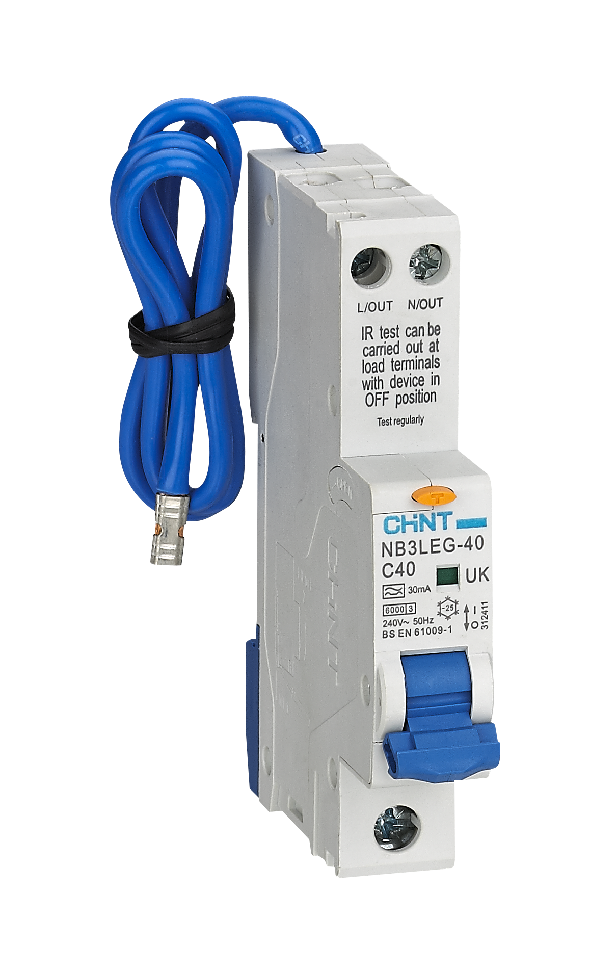 NB3LEG-40 Residual Current  Operated Circuit Breaker  with Over-current Protection (Electronic)